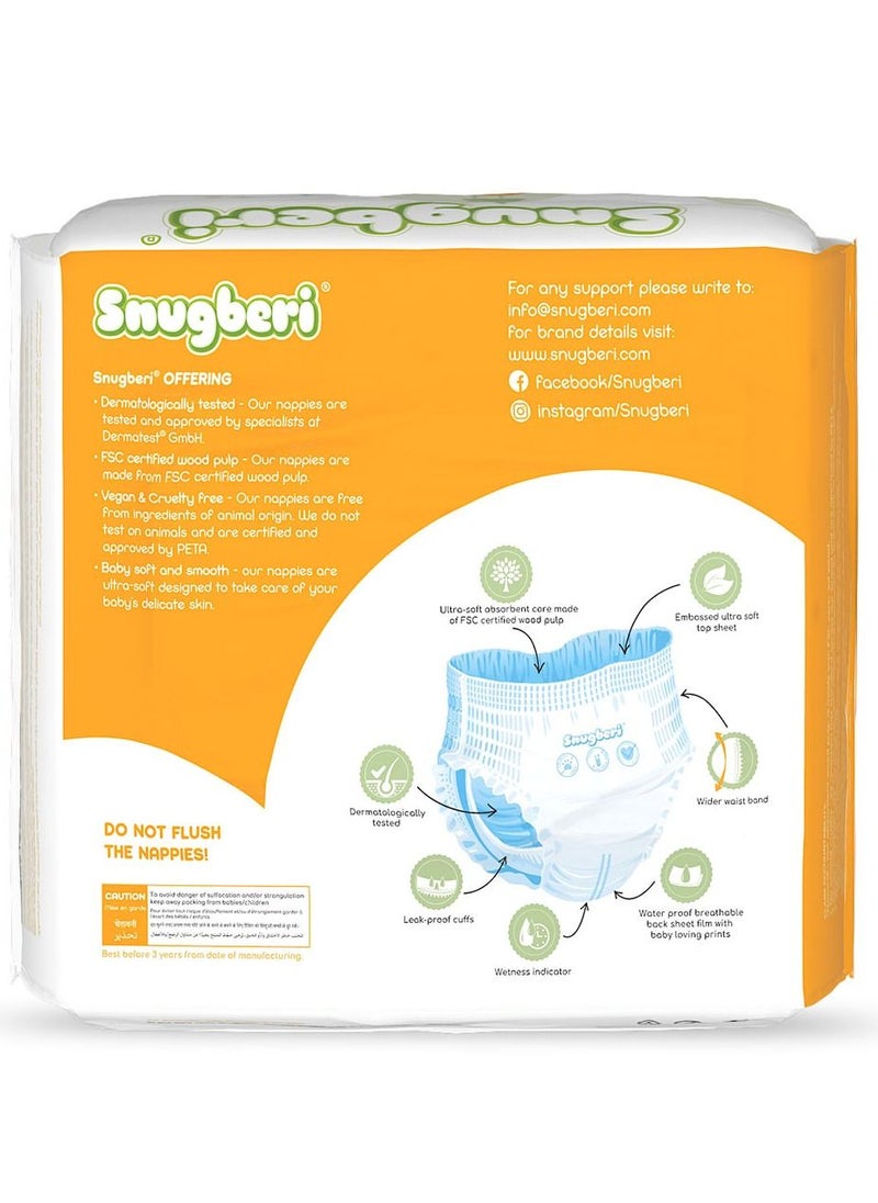 Snugberi - Premium Eco-Friendly Chlorine Free Feather Soft Printed Diapers Made Of Natural Wood Pulp With Wetness Indicator Diaper Pants Size 5 X Large 11-18Kg 22'S - Image 1