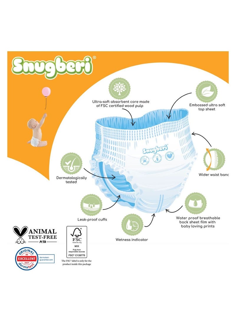 Snugberi - Premium Eco-Friendly Chlorine Free Feather Soft Printed Diapers Made Of Natural Wood Pulp With Wetness Indicator Diaper Pants Size 5 X Large 11-18Kg 22'S - Image 1