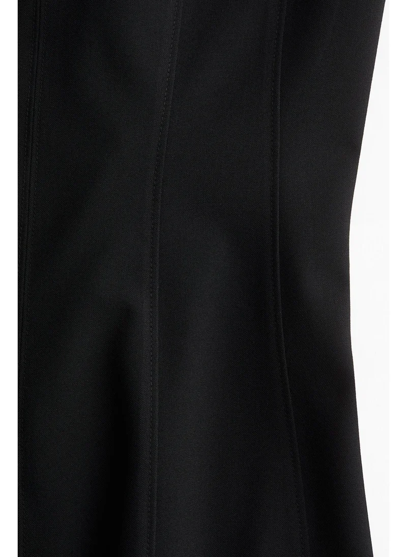 اتش اند ام Flared-skirt twill dress