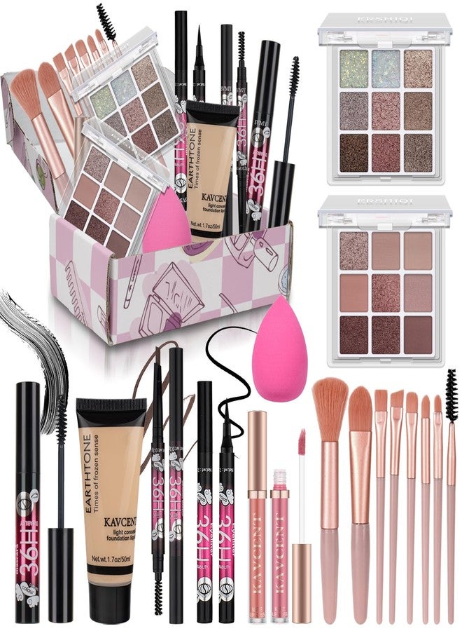 KAVCENT Makeup Set for Teens Makeup Kit for Women Full Kit Eyeshadow Palette Foundation Makeup Gift Set for Teen Girls Women Christmas Gifts Teenagers 13-15 - Image 1