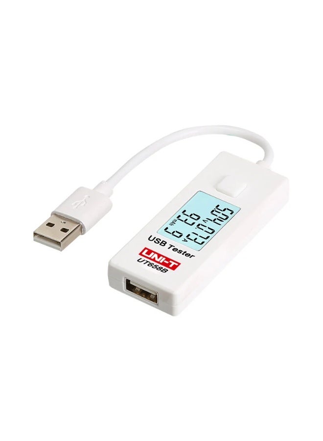 يوني تي جهاز اختبار USB من UNI-T UT658B - مقياس طاقة USB رقمي، جهاز اختبار الجهد والتيار لشواحن USB، وبنوك الطاقة، وأجهزة النوع A، واختبار الكابلات، ومراقبة أداء الشحن - Image 2