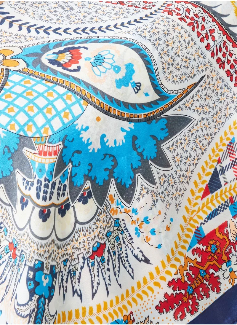 خزانة Oversized Paisely Print Hijab Scarf