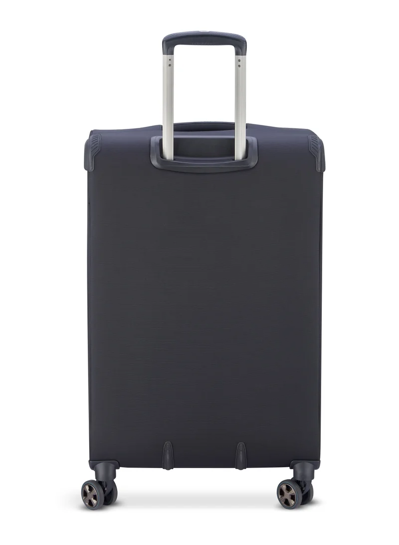 ديلسي _باريس Helium DLX 71cm Softcase 4 Double Wheel Expandable Check-In Luggage Trolley - Black