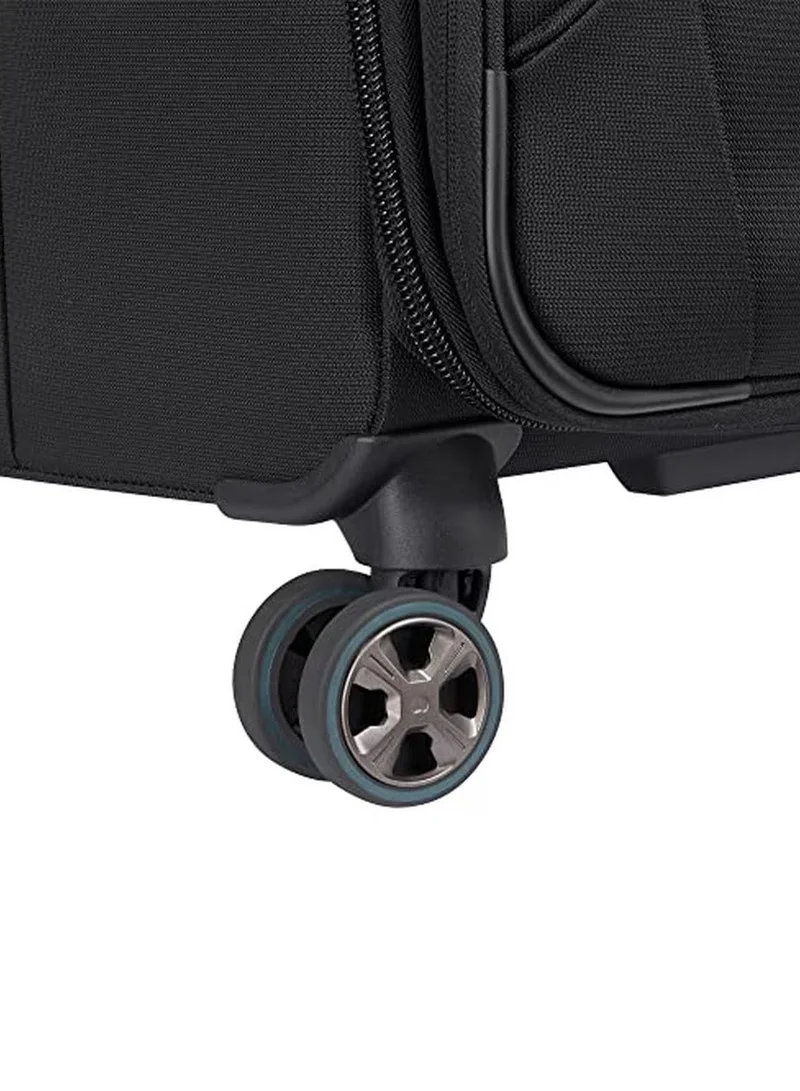 DELSEY Paris Medium Helium DLX 71 Cm Softcase 4-Double Wheeled Expandable Check-In Luggage Trolley - Black  | Best Price UAE