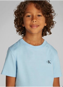 Calvin Klein Jeans Boys' Relaxed Terry Pintuck Joggers - Cotton, Black  - Image 2