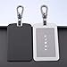 TANDRIVE 2PCS Silicone Key Card Holder Case Compatible with Tesla Model 3 Model Y Cybertruck and RivianKey Protector Cover Accessories Including Key Chain Black and Grey - Image 2