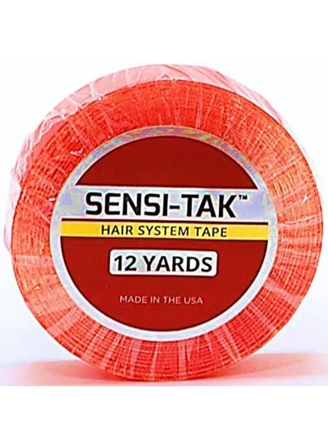 Walker Tape Sensi-Tak Roll 1/2" x 12 Yards (Red Roll) - Image 1