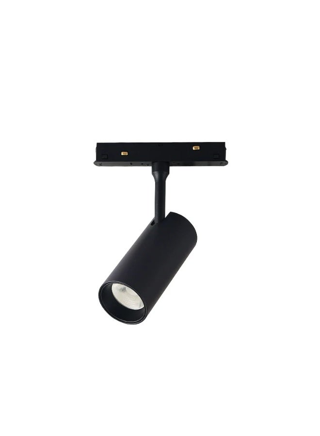 M0GEN 48V YY-GS-12W Grille LilP BK 3000K WW 48V Magnetic Track Lighting Recessed Spotlight, Black - Image 1