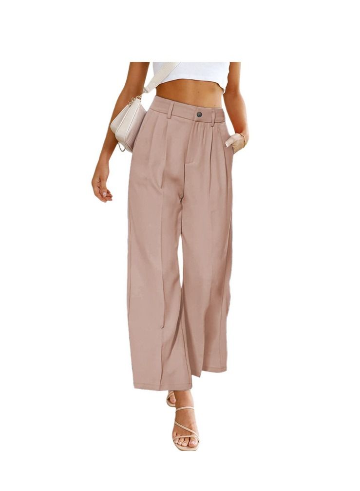 Loquat Women's Spring And Summer New Casual Wide-leg High-waisted Pants 