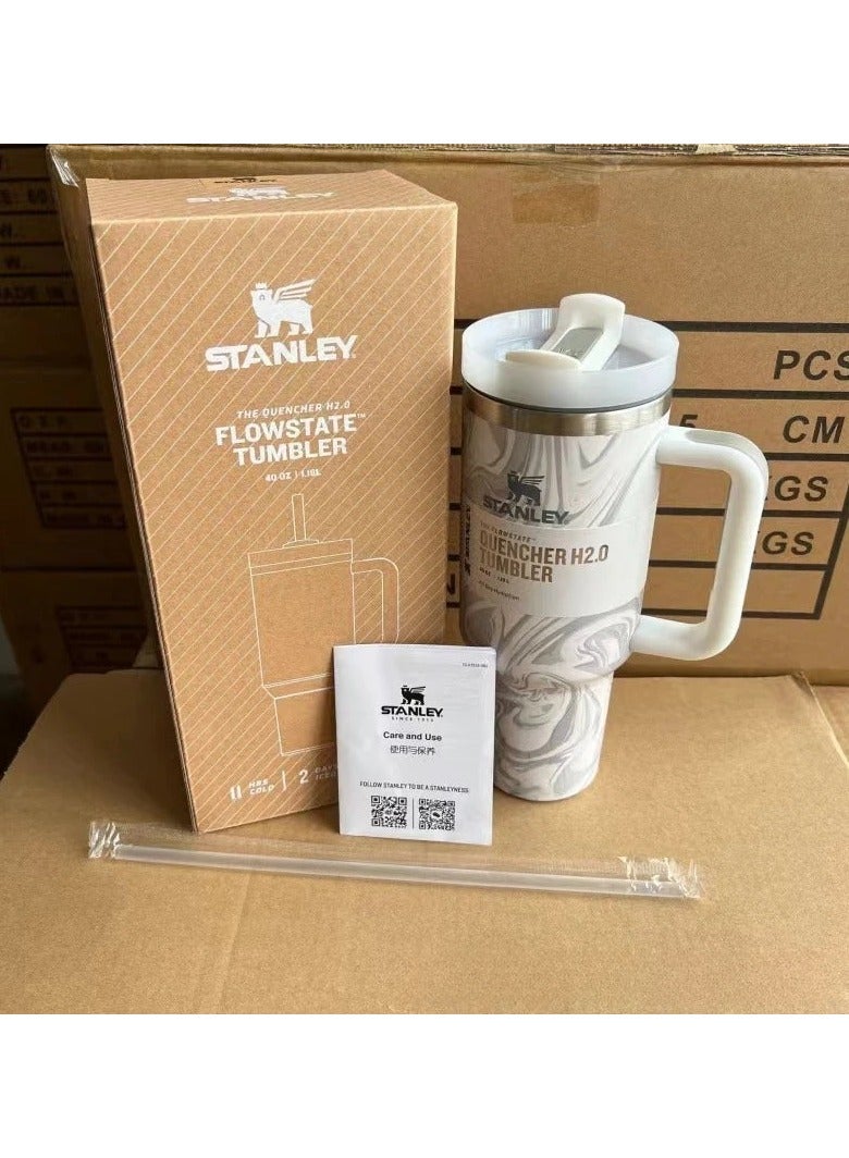 Stanley Quencher H2.0 FlowStatlVacuum Insulated Tumbler with Lid and Straw for Water, Iced Tea or Coffee, Smoothie and More, 40Ounce Stainless Steel - Image 3