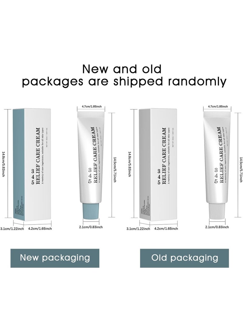 Care & More 345 Relief Cream, Anti-Oxidation Cream, Soothing Face Moisturiser, Skin Barrier Repair,to Solve Skin Defects And Moisturize - Image 1