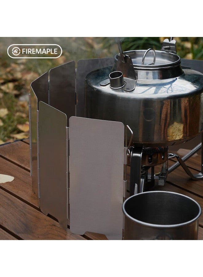 Fire-Maple Fire-maple Aluminum Alloy Portable Stove Windshield, Outdoor Cooking Utensil Folding Windproof Cover, Kitchen Oil-proof Shield 510 - Image 3