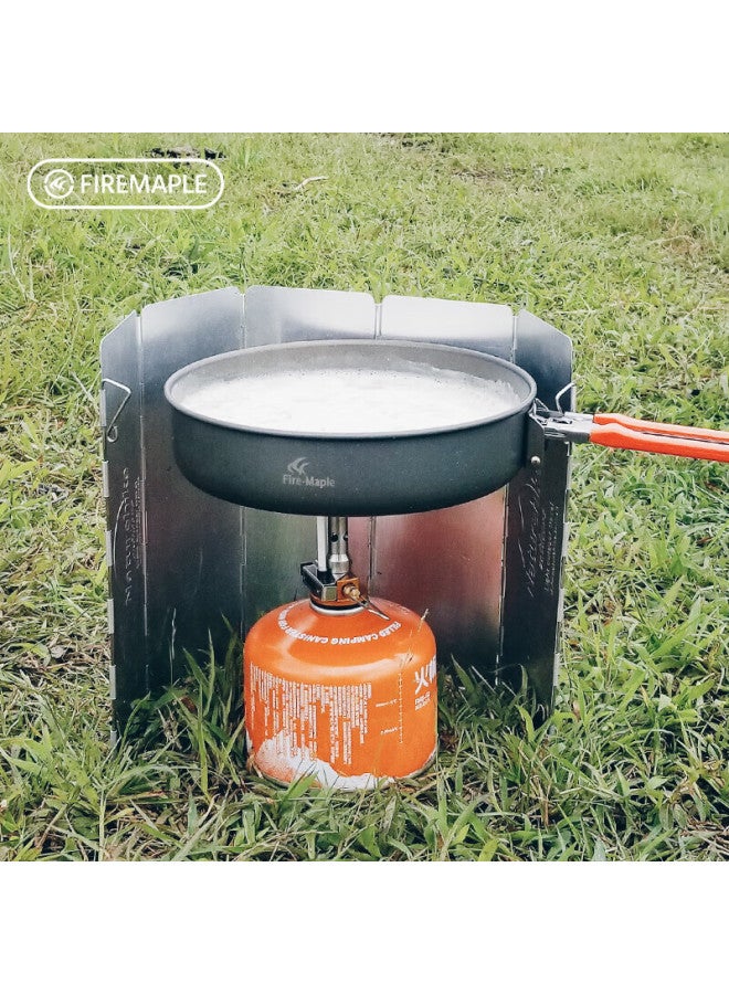 Fire-Maple Fire-maple Aluminum Alloy Portable Stove Windshield, Outdoor Cooking Utensil Folding Windproof Cover, Kitchen Oil-proof Shield 510 - Image 4