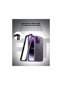 Raegr iPhone 14 Pro Max Case | Anodized Aluminum Bumper | Supports Mag-Safe Wireless Charging | Edge Armor Protective Minimal Case Designed for iPhone 14 Pro Max (6.7-Inch) 2022 -Dark Purple RG10456  - Image 3
