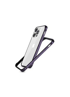 Raegr iPhone 14 Pro Max Case | Anodized Aluminum Bumper | Supports Mag-Safe Wireless Charging | Edge Armor Protective Minimal Case Designed for iPhone 14 Pro Max (6.7-Inch) 2022 -Dark Purple RG10456  - Image 2