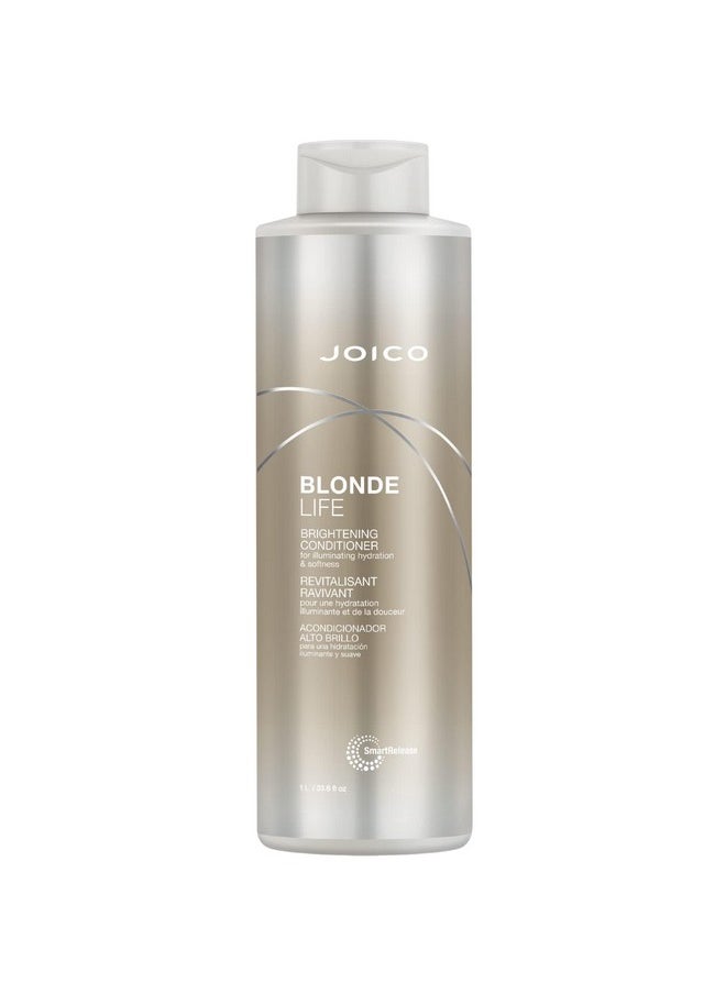 JOICO Blonde Life Brightening Conditioner ; For Blonde Hair ; Illuminate Hydration & Softness ; Add Softness & Smoothness ; Sulfate Free ; With Monoi & Tamanu Oil ; 33.8 Fl Oz  - Image 1