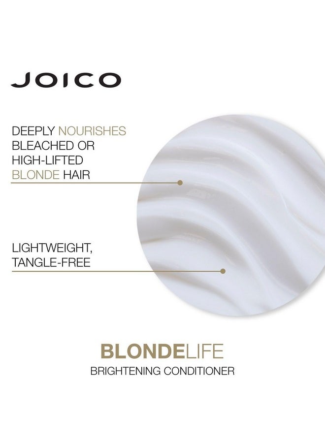 JOICO Blonde Life Brightening Conditioner ; For Blonde Hair ; Illuminate Hydration & Softness ; Add Softness & Smoothness ; Sulfate Free ; With Monoi & Tamanu Oil ; 33.8 Fl Oz  - Image 4