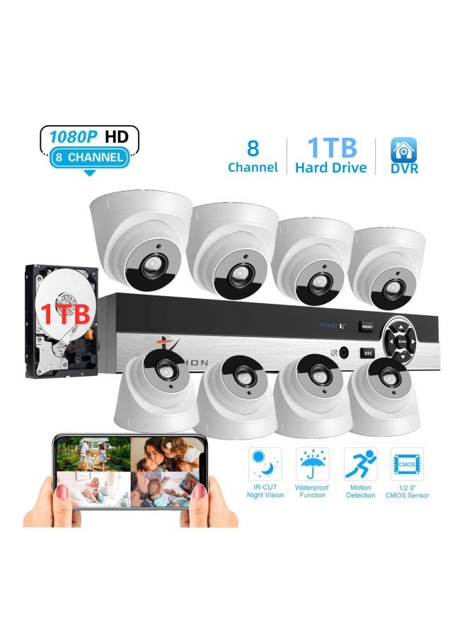 تومفيجن كاميرا مراقبة مزودة بـ8 قنوات مع تسجيل فيديو حديث مزود بتقنية متطورة - Image 5