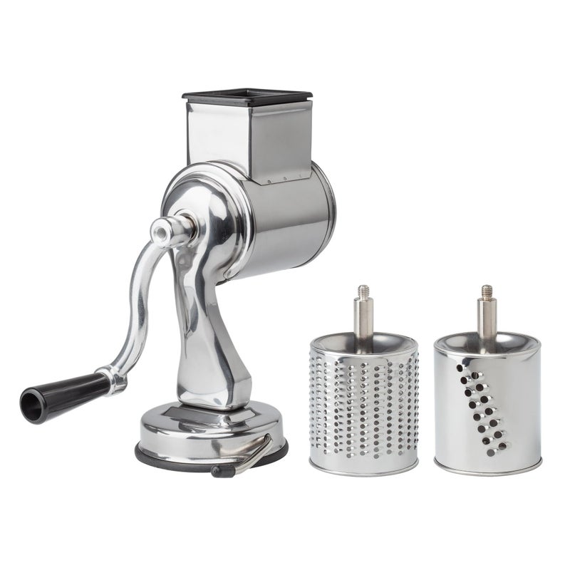 Fantes Cheese Grater with SuctionBase and 2 Drums The Italian Market Original since 1906