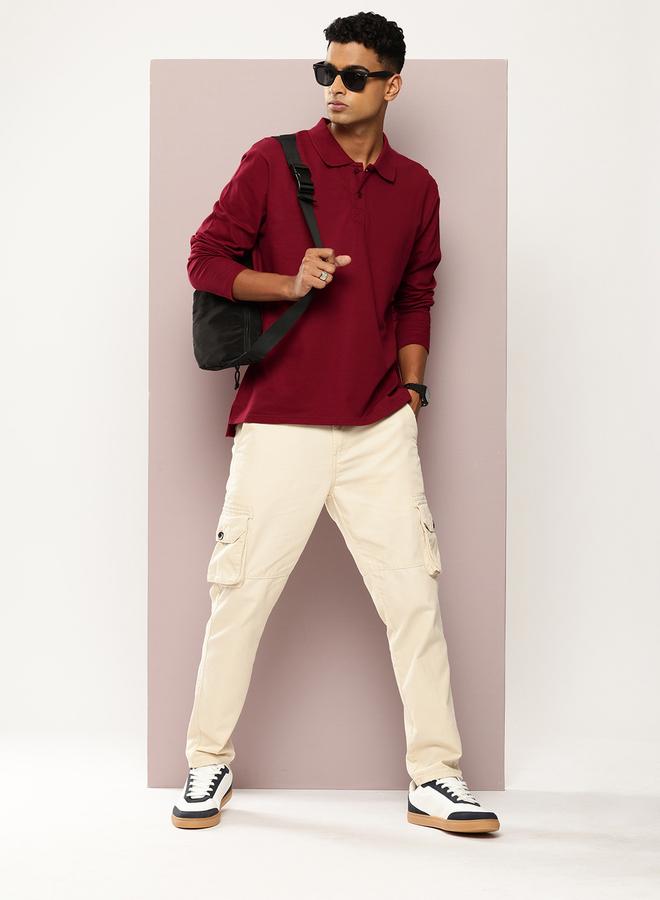 Dillinger Men Oversized Long Sleeve Polo - Image 4