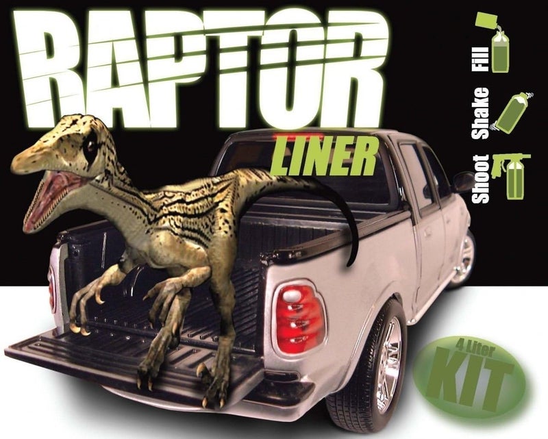 U-POL Raptor Black Urethane Spray-On Truck Bed Liner & Texture Coating, 1 Liter - Image 4