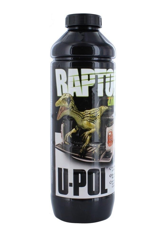 U-POL Raptor Black Urethane Spray-On Truck Bed Liner & Texture Coating, 1 Liter - Image 1