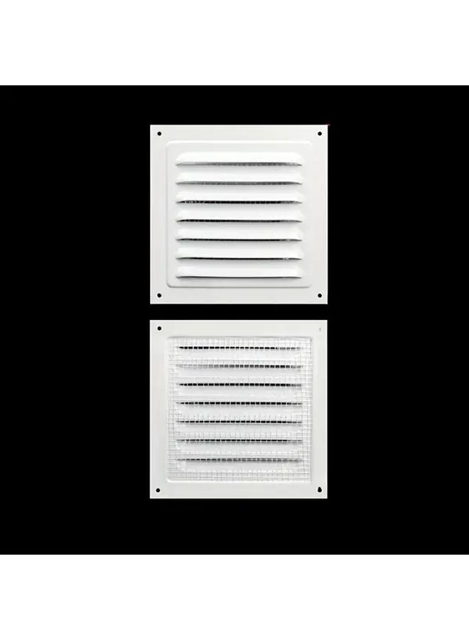 شبكة التهوية المعدنية البيضاء المربعة ثقيلة الواجب للداخل والخارج مشبك هواء - Image 4