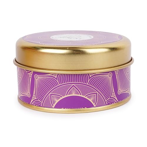 DeBelle Luxe Scented Soy Wax Candle Lavender & Fresh Herbs | Upto 14 Hours| Best Gift, Decoration, Celebration, | Floral| Reusable Tin| Travel Friendly Scented Candle - Image 4