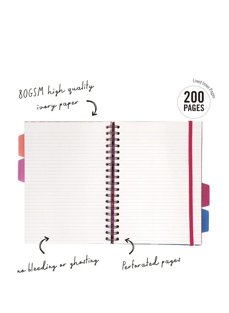Pukka Pad دفتر مشروع بوقا باد بلوم B5 غلاف صلب - بلوم - 25.4 × 18 سم - عبوة من 3 تصاميم زهور متنوعة - Image 4