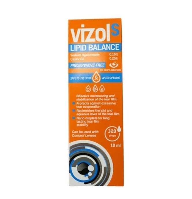 VIZOL S LIPID BALANCE OPHTHALMIC DROPS 10ML
