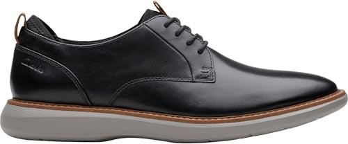 clarks أكسفورد كلاكس للرجال برانتين بلين، جلد أسود، 7 M US - Image 5