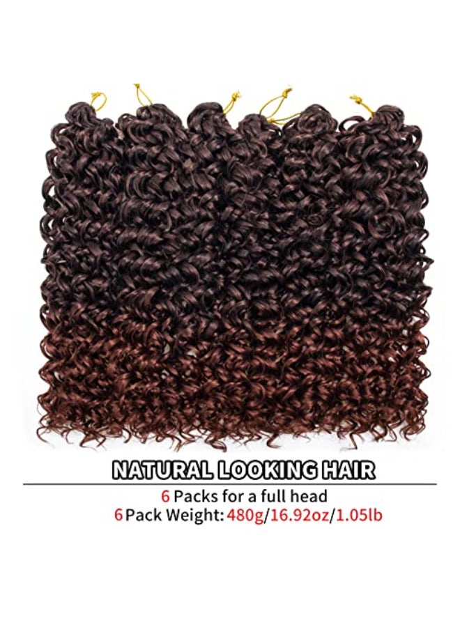 QRHSUKA Curly Crochet Hair Water GoGo Curl Crochet Hair Deep Wave Beach Curl Crochet Braids for Women 18 inchPack of 6 T1B350 - Image 3