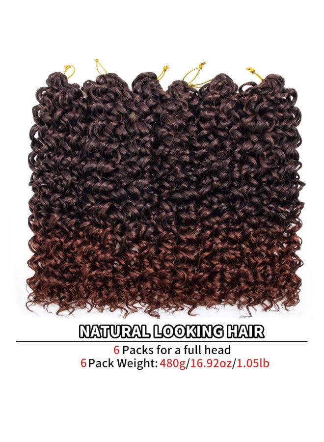 QRHSUKA Curly Crochet Hair Water GoGo Curl Crochet Hair Deep Wave Beach Curl Crochet Braids for Women 18 inchPack of 6 T1B350 - Image 4