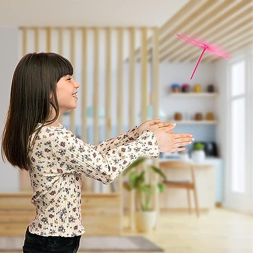 Arsdewy Dragonfly Flying Copter Toys for Kids (Set of 14) | Hand Spinner Helicopter Toys with Vibrant Colors | Outdoor Fun for Boys & Girls - Image 3