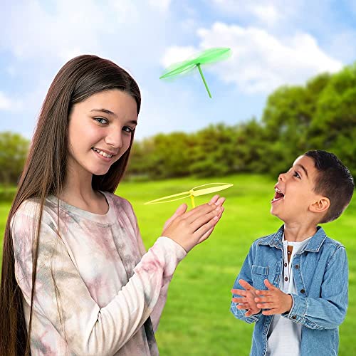 Arsdewy Dragonfly Flying Copter Toys for Kids (Set of 14) | Hand Spinner Helicopter Toys with Vibrant Colors | Outdoor Fun for Boys & Girls - Image 5