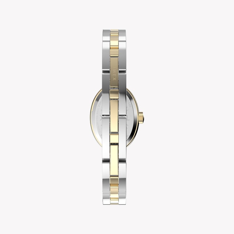 TIMEX Cavatina Gold-tone Case Two-tone Bracelet White Dial TW2Y26800 - Image 3