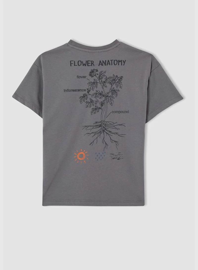 DeFacto Relaxed Fit Basic Short Sleeve Crew Neck T-Shirt