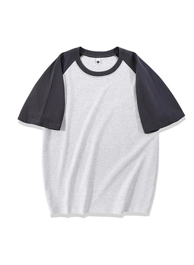 VUELO New Color Matching Raglan T-shirt Cotton Short Sleeve Couple's Men's And Women's Same Short Sleeve 