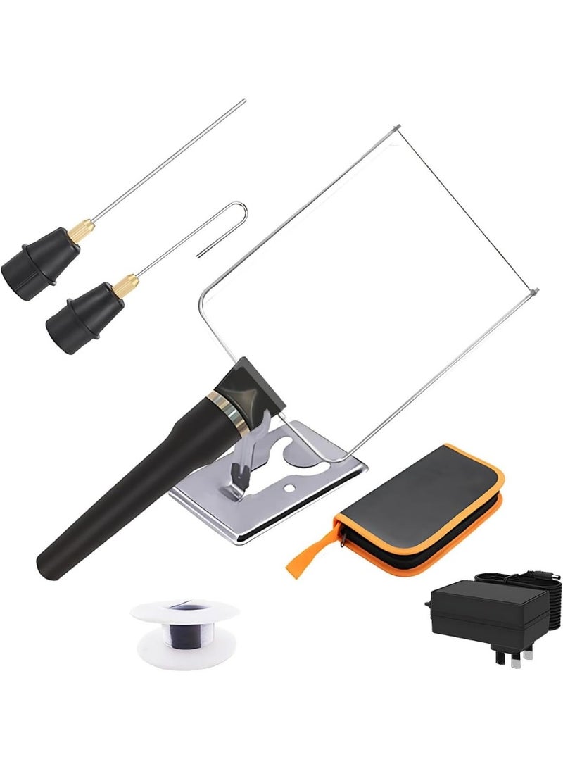 Foam Carving Kit Handheld Electric Foam Polystyrene Cutting Pen 3 in 1 Hot Wire Styrofoam Cutter Tool Heated Styrofoam Cutting Pen With Carrying Case for Engraving Writing Sponge KT Board - Image 1