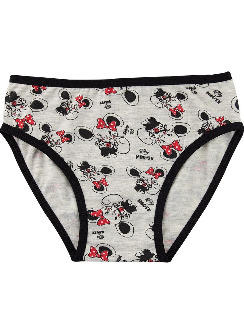 Bross Patterned Girl's Undershirt and Panties Set  - Image 3