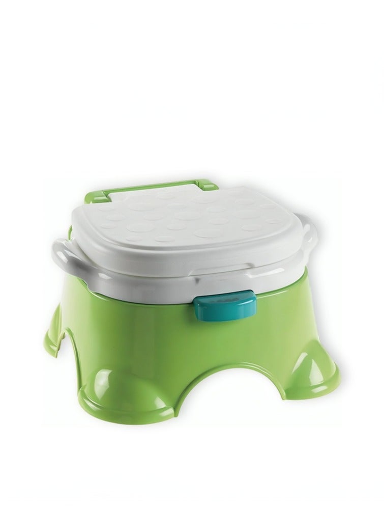 3-In-1 Royal Baby Potty Step Stool - Green - Image 2