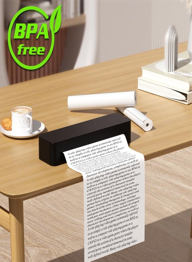 Tapsin Thermal Printer Paper 8.5 x 11 Inch, US Letter Size Quick-Dry Thermal Printing Paper Rolls, Thermal Paper Compatible with M08F-Letter, M832, M834, MT800, MT800Q Portable Printer, 50 sheets / 2 Rolls - Image 2