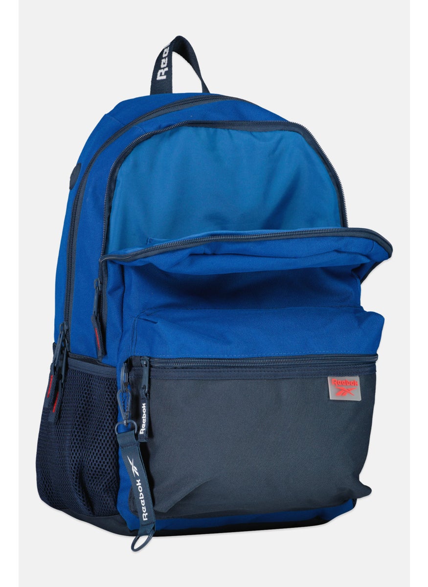 Reebok Men Brand Logo Backpack, Blue  - Image 3