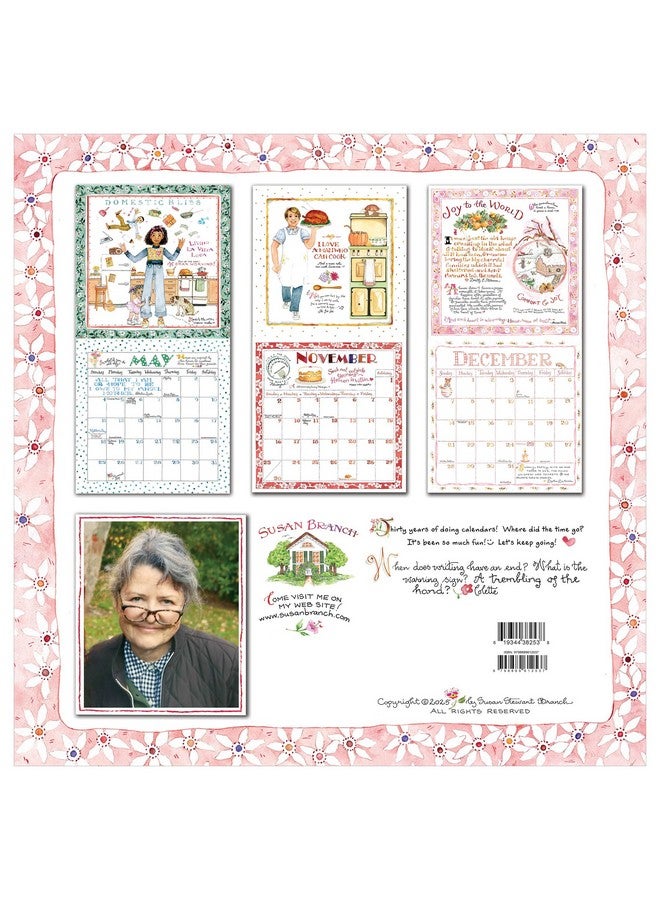 TF Publishing 2025 Susan Branch Wall Calendar - Large Grids For Appointments And Scheduling - Vertical Monthly Wall Calendar 2025 - Home And Office Organization - Premium Matte Paper - 12"X12”  - Image 4