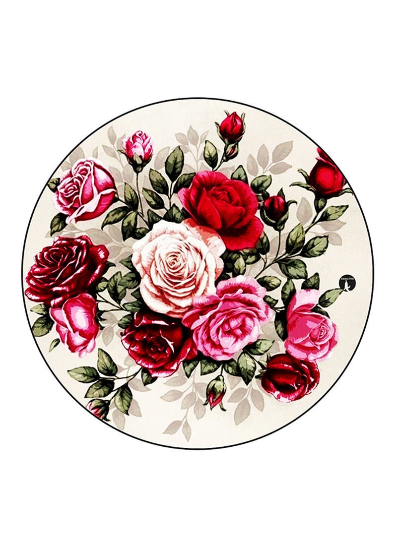 Flowers Printed Mouse Pad Multicolour