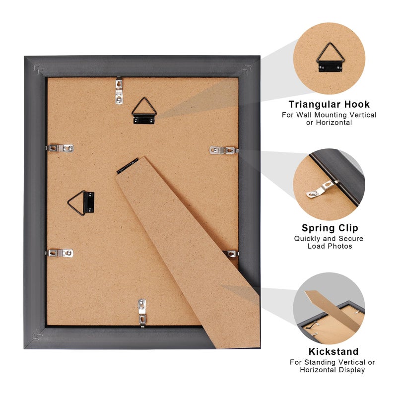 upsimples 8.5x11 Diploma Certificate Frame with High Definition Glass  1 Pack Degree Document Frame for Wall and Tabletop  Picture Frame for Diploma  Degree  Photos  Mahogany with Gold Beads - Image 5