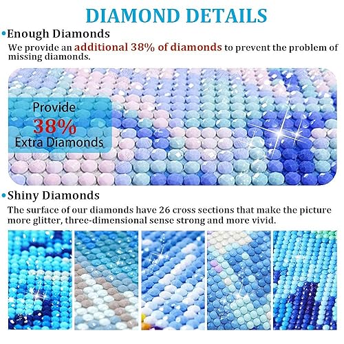 DIAMOND CRAFTZ 5D Diamond Painting Kit, 12x16inch Diamond Painting Kit for Adults & Kids, Very Suitable for Home Leisure and Wall Decoration, Gift for Kids and Adults (Galaxy Girl) - Image 4