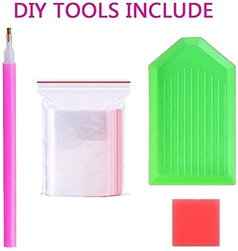 DIAMOND CRAFTZ 5D Diamond Painting Kit, 12x16inch Diamond Painting Kit for Adults & Kids, Very Suitable for Home Leisure and Wall Decoration, Gift for Kids and Adults (Galaxy Girl) - Image 5