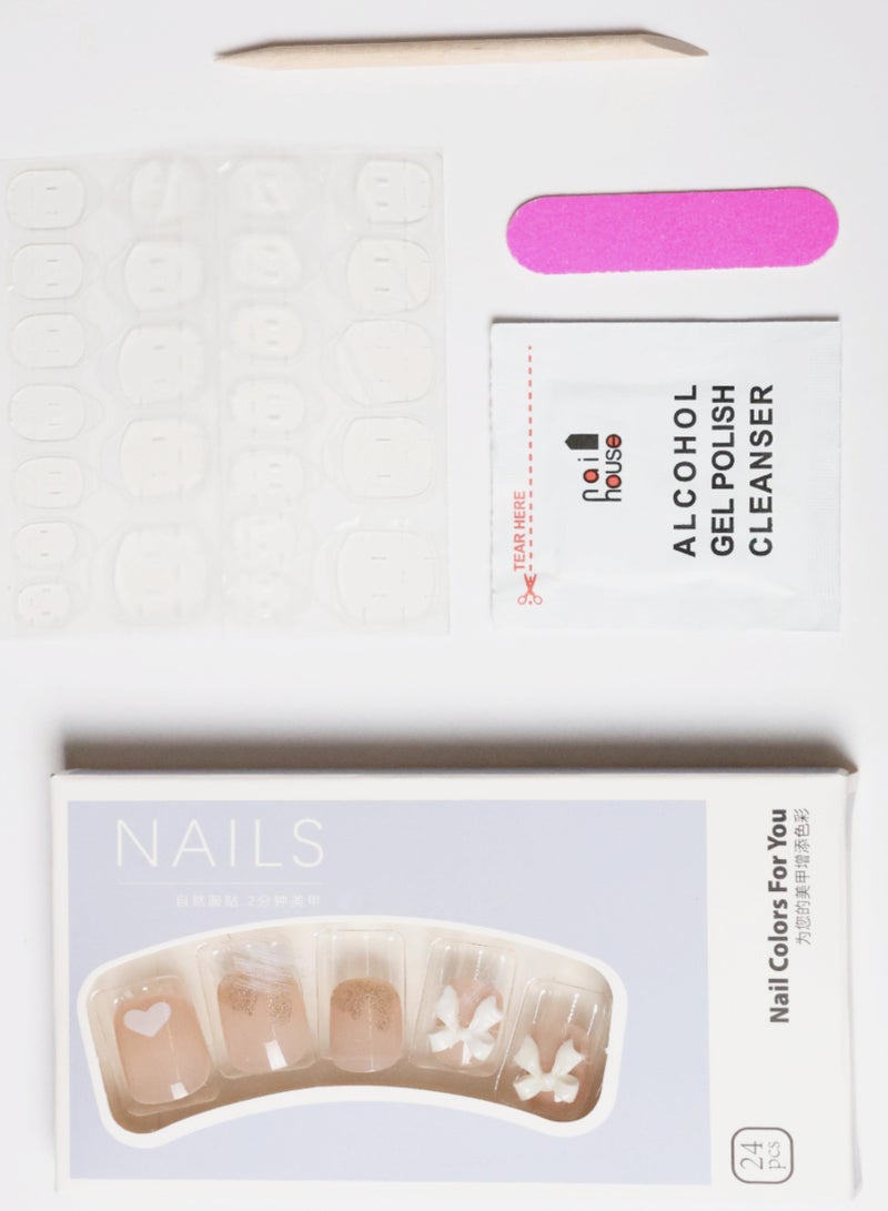 CYNAz020 Fake Nails,24pcs Press Nails - Image 2