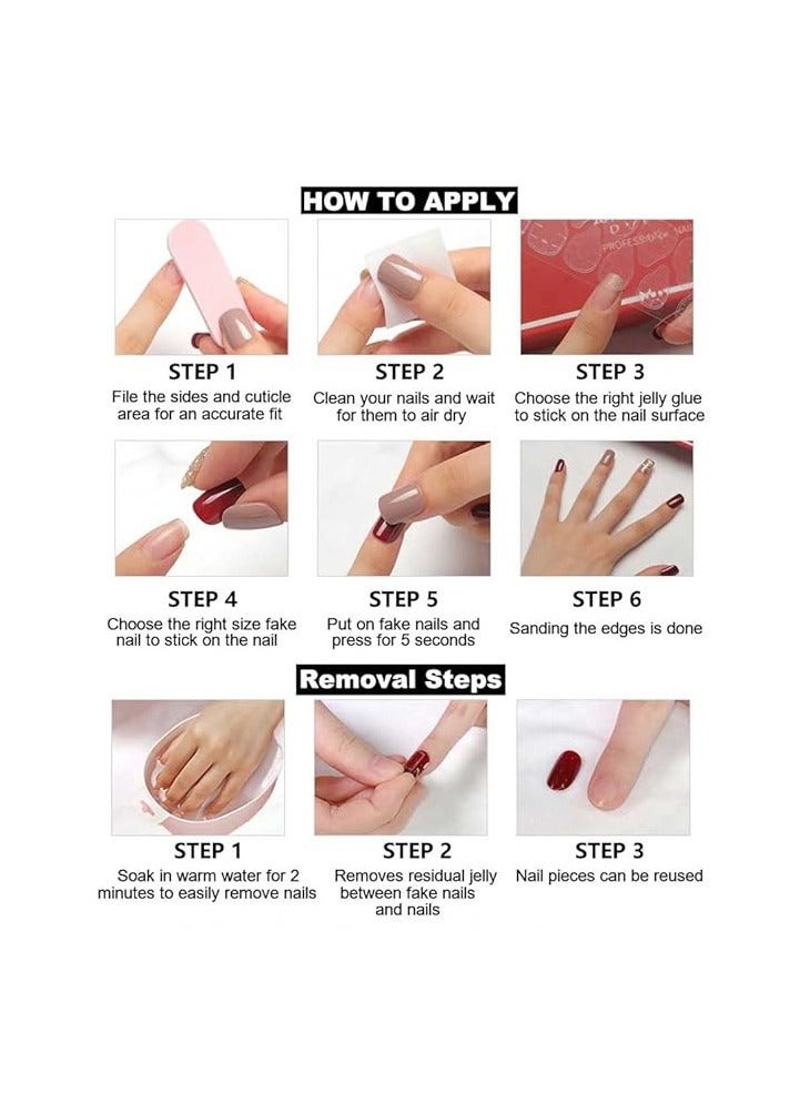 CYNAz020 Fake Nails,24pcs Press Nails - Image 3